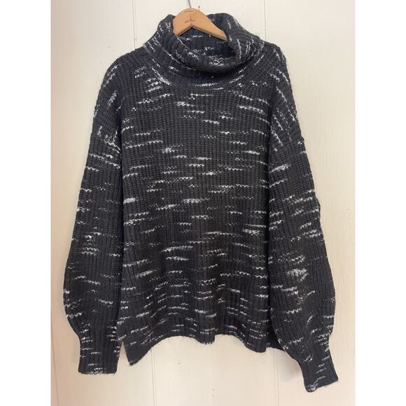 Varley Womens Chunky Oversized Marlena Cowl Neck Balloon Sleeve Sweater L - Picture 7 of 11